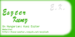 eszter kunz business card